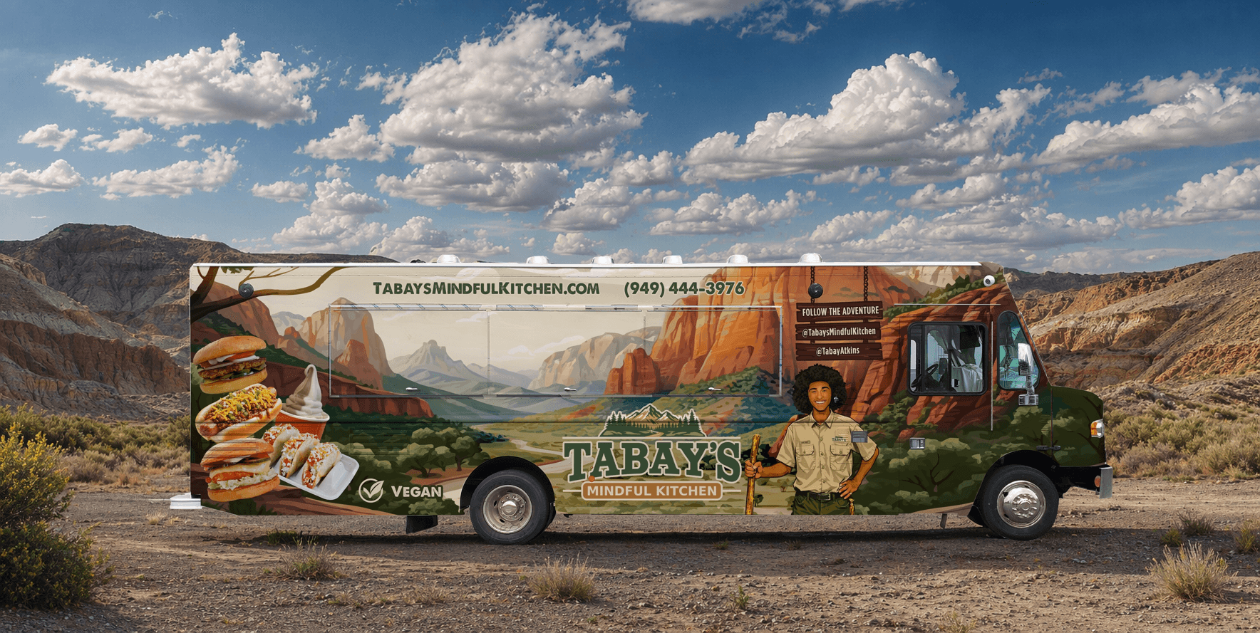 Tabay's Mindful Kitchen food truck at an outdoor event